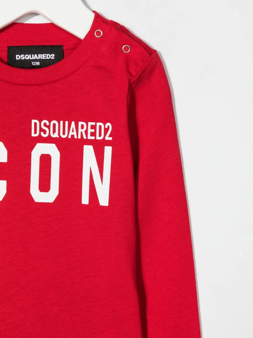 Футболка с логотипом Icon DSQUARED2 KIDS, красный — фото 3