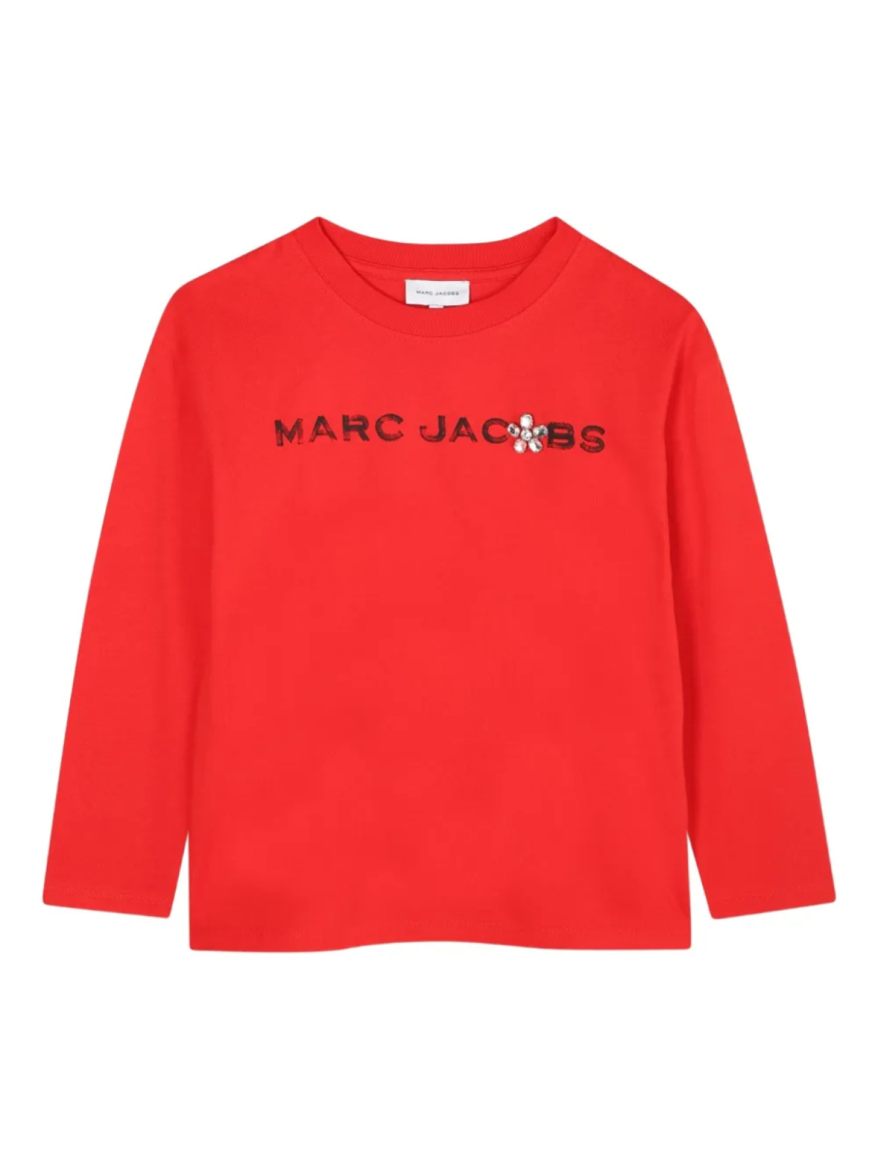 

Marc Jacobs Kids лонгслив с логотипом, красный