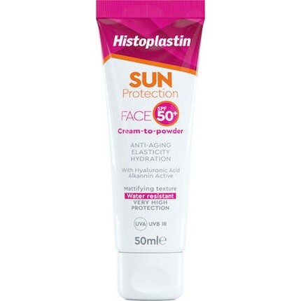

Солнцезащитный крем для лица с пудрой Spf50 - 50 мл Histoplastin