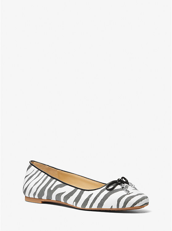 

Балетки Nori Zebra Jacquard Michael Kors, черный