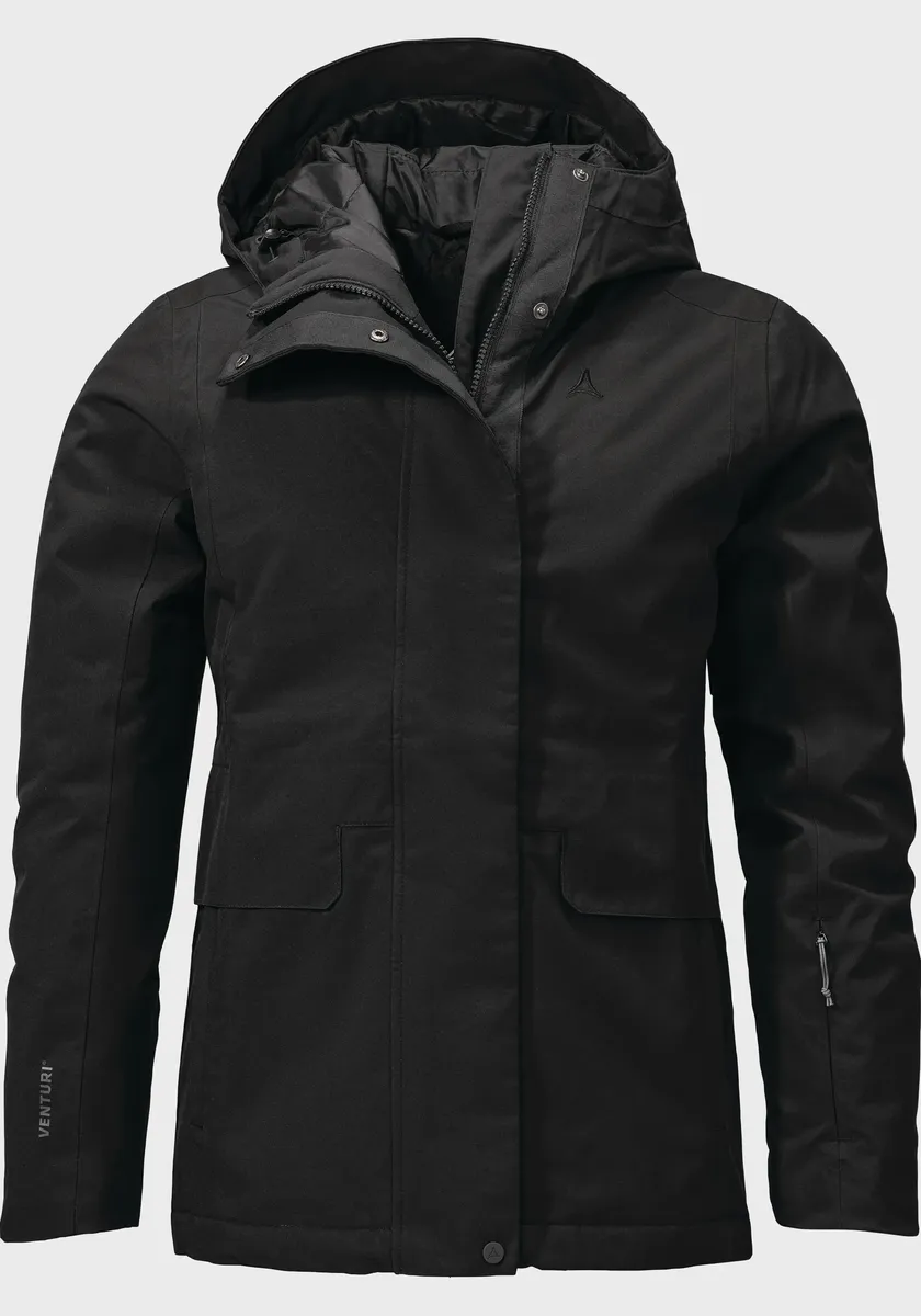 

Уличная куртка Schöffel "Ins Jacket Antwerpen L", с капюшоном, черный
