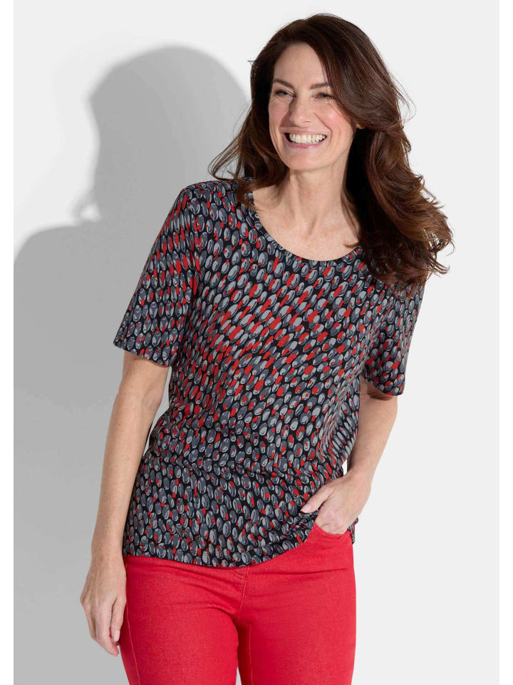 

Рубашка черного / серого / красного цвета / с узором GOLDNER