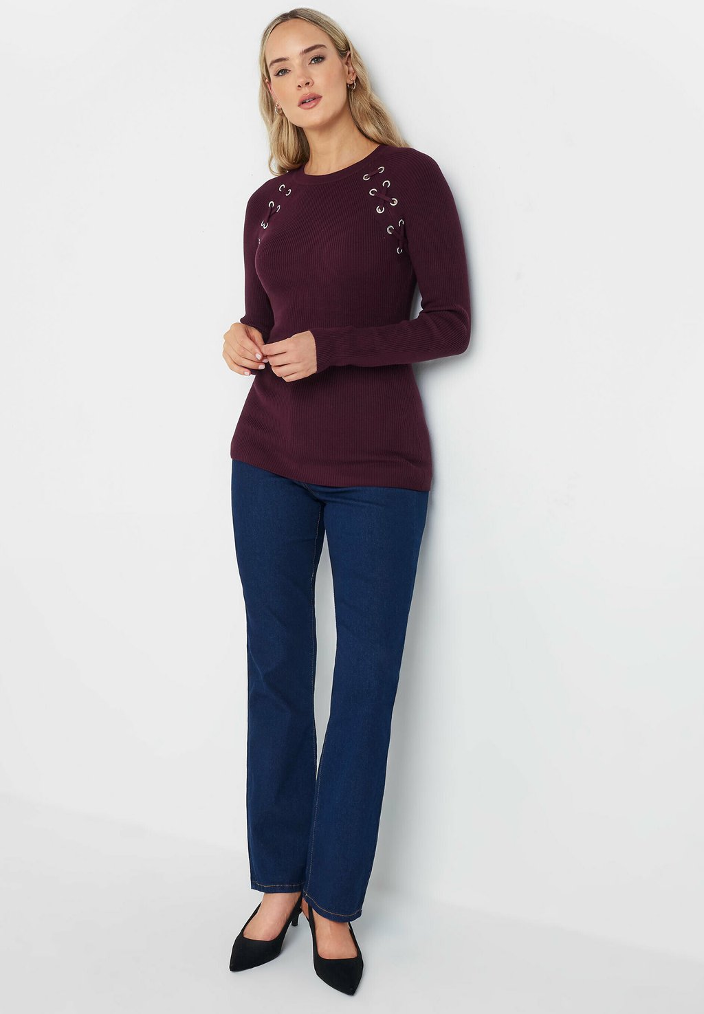 

Джемпер EYELET DETAIL Long Tall Sally, бордовый