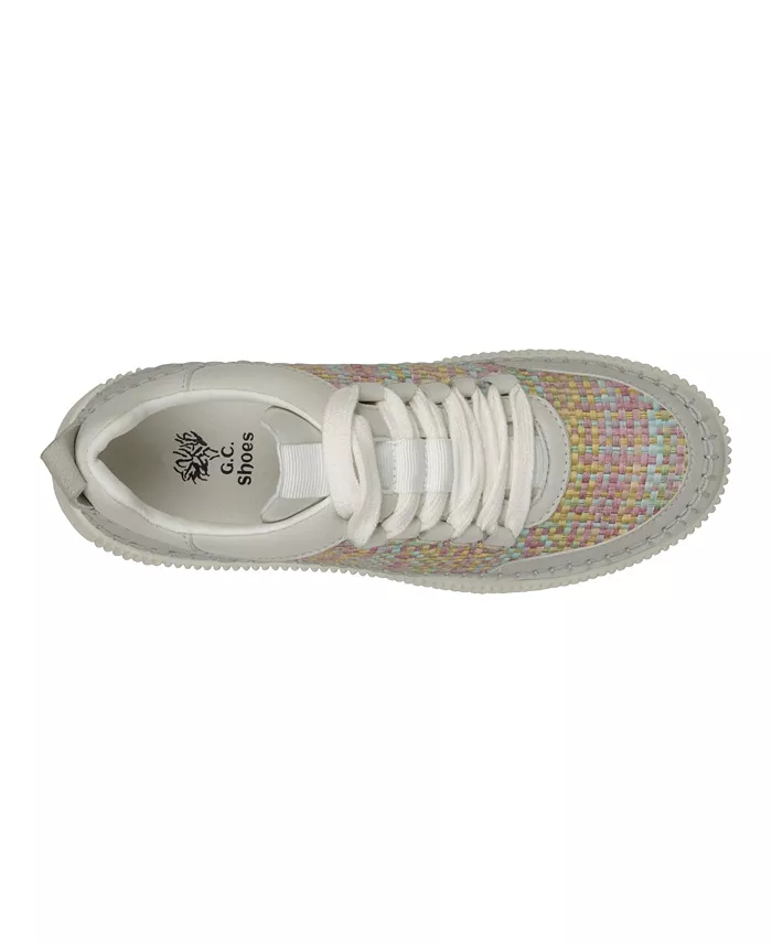 Женские кроссовки Ceci на шнуровке GC Shoes, мультиколор — фото 4