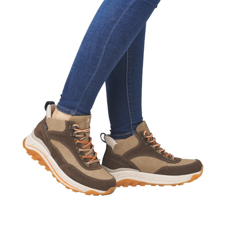 Ботильоны на шнуровке Rieker Lace-Up Ankle Boots W0067, коричневый — фото 2