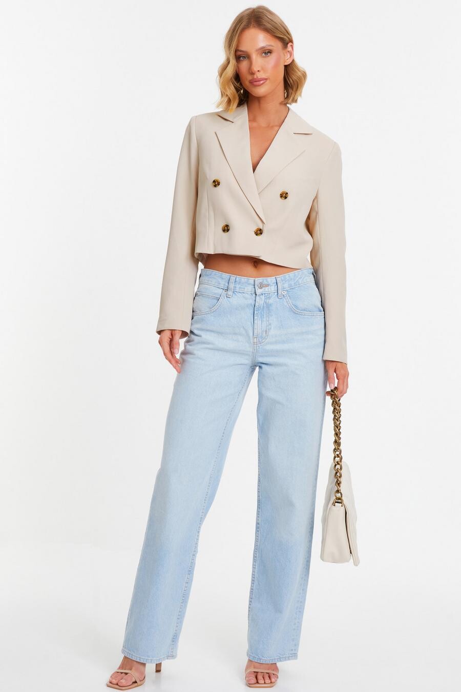 

Укороченный пиджак Stone Tailored QUIZ Clothing