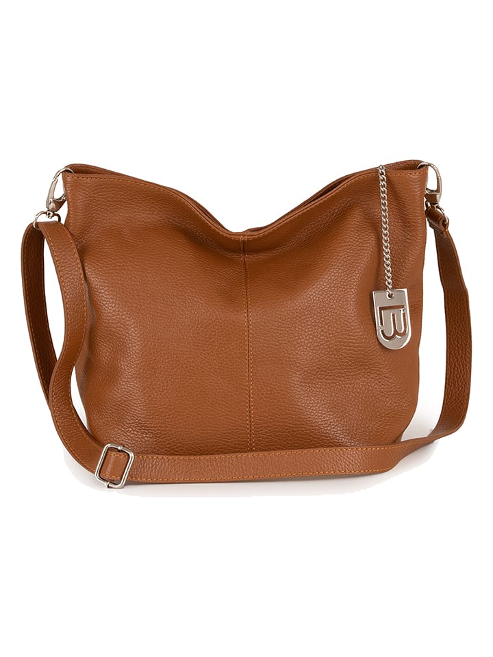 

Наплечная сумка Lucca Baldi, цвет camel - (b)33 x (h)25 x (t)14 cm