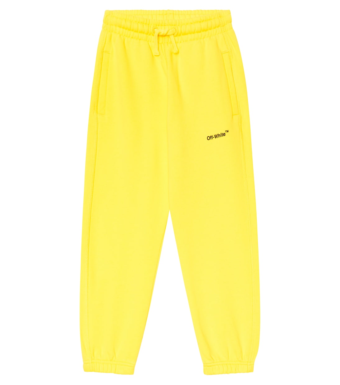 

Спортивные брюки Arrows из хлопкового джерси Off-White Kids, Yellow Multicol