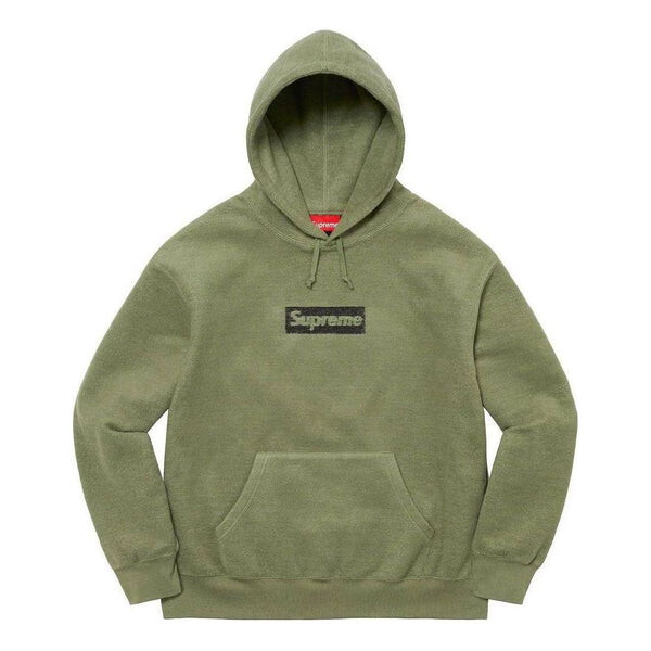 

Толстовка inside out box logo hooded sweatshirt 'olive green' Supreme, зеленый