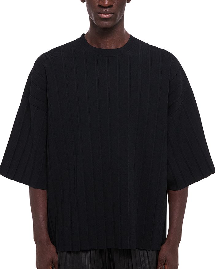 

Футболка с коротким рукавом, фактурная Helmut Lang, черный