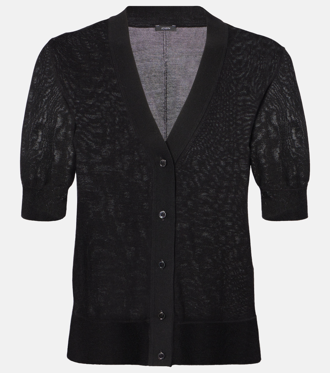 

Топ из тончайшего шелка и хлопка Joseph, черный