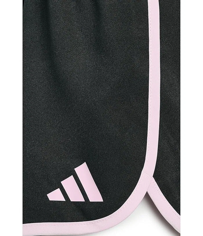Шорты спортивные Woven Pacer Shorts with Binding Adidas Kids, Black/Pink — фото 3