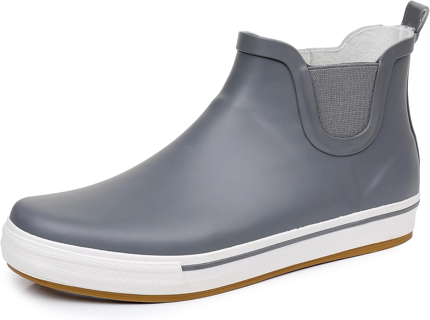 

Женские дождевые ботинки WTW, мужские ботинки Deck - легкие водонепроницаемые резиновые рыбацкие ботинки с высокой сцепляемостью для садоводства и кемпинга, серый