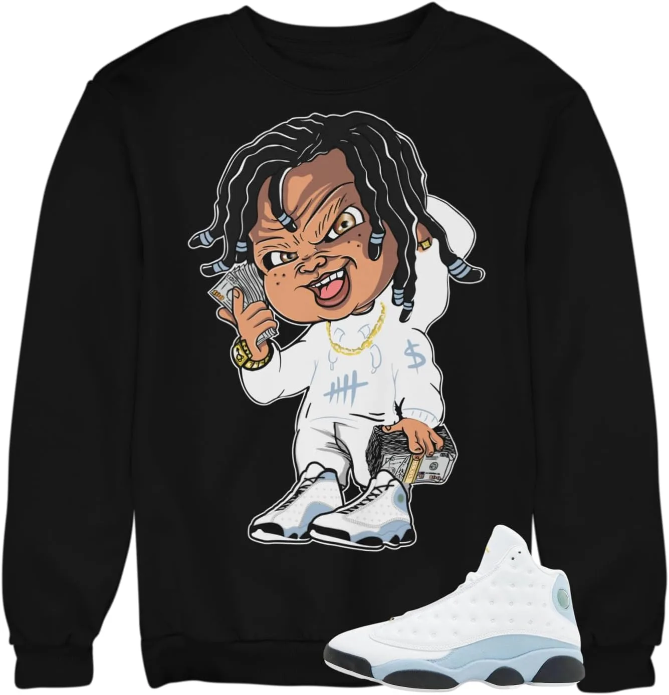 

Свитшот Jordan 13 Blue Grey House Of Tees