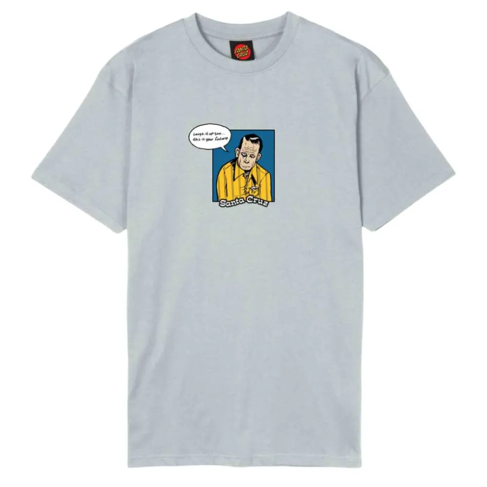 

Футболка с коротким рукавом Santa Cruz Dressen laugh it up, серый