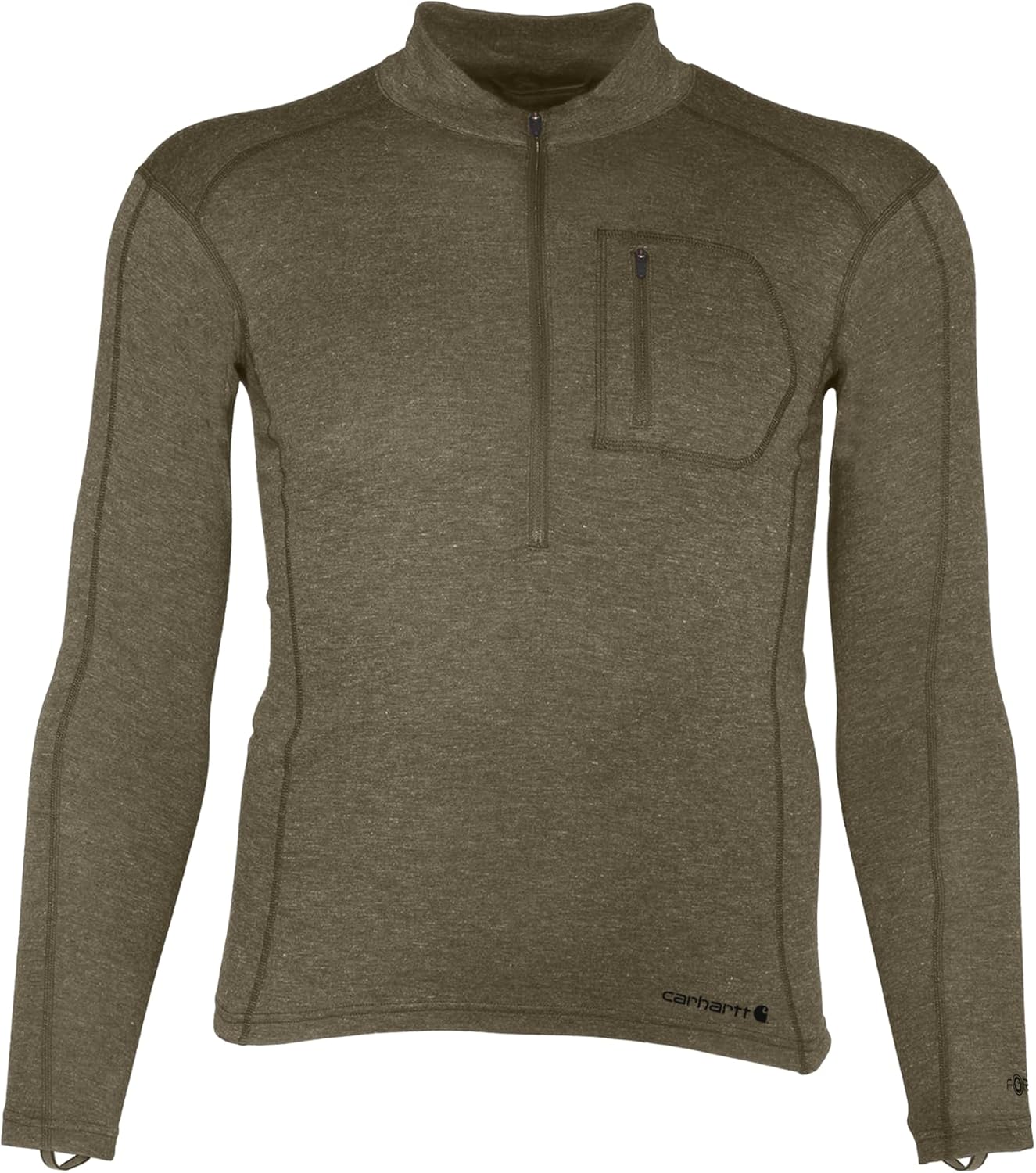 

Carhartt мужская базовая футболка Force Heavyweight Heathered Knit с карманом, Burnt Olive Heather