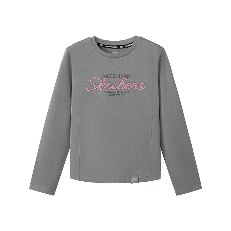 Футболка для детей с круглым вырезом Moderate Skechers, flannel серый/00ee — фото 2