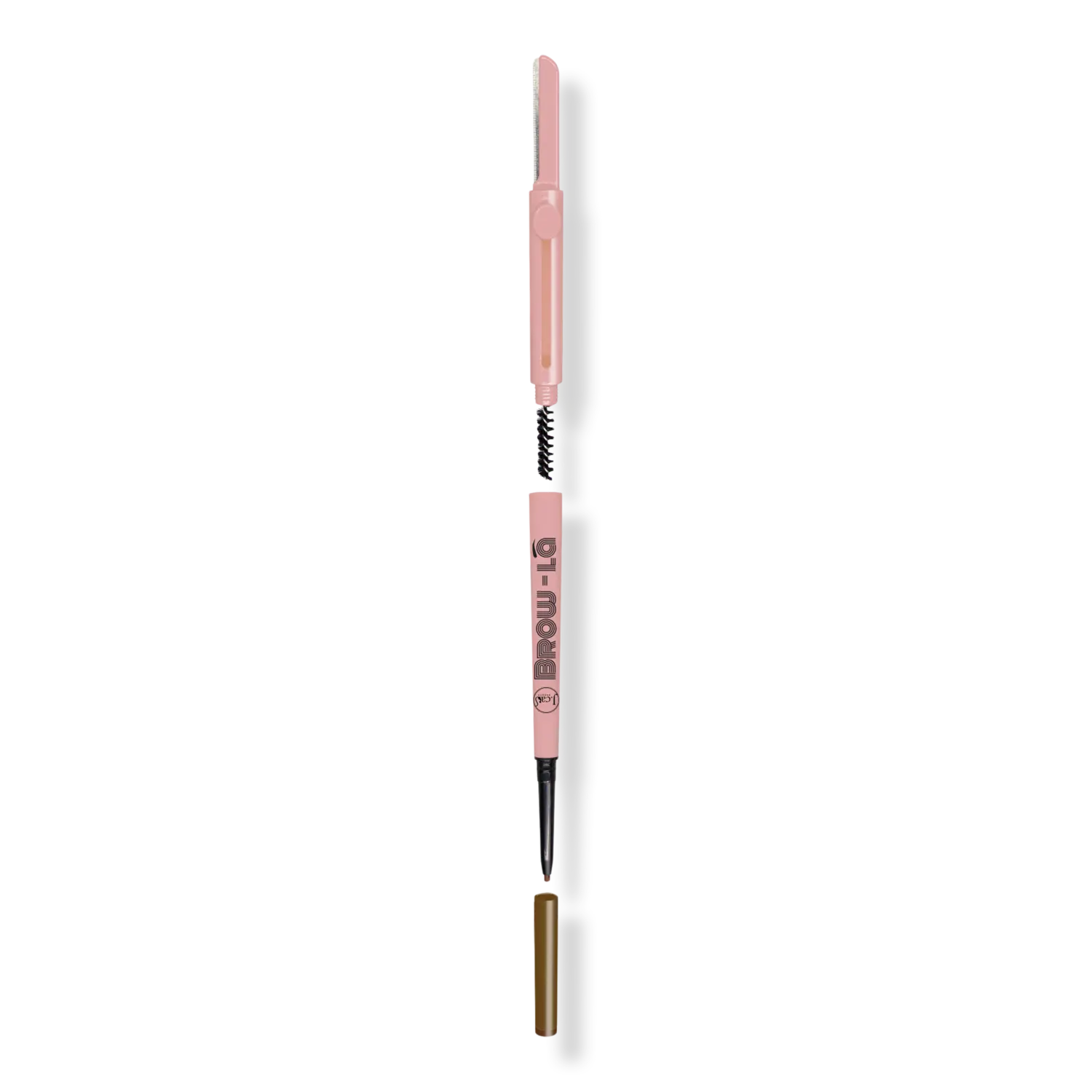 

Карандаш для бровей Brow-La 3 в 1: разметка и формирование бровей J.Cat Beauty, Medium Cool Brown