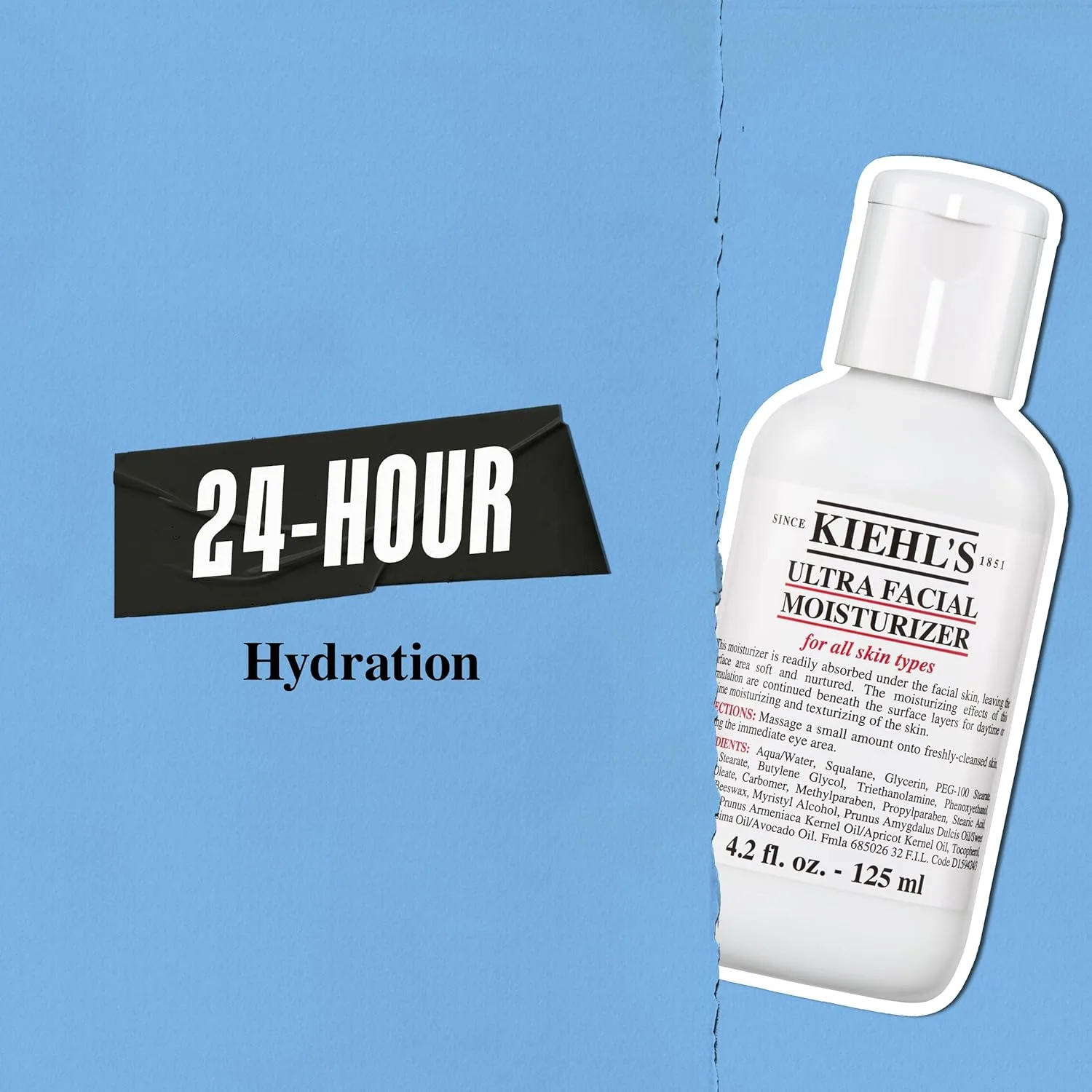 Крем для лица Kiehl's — Ultra Facial Moisturizer для ежедневного увлажнения с скваланом и глицерином, 124 мл — фото 4