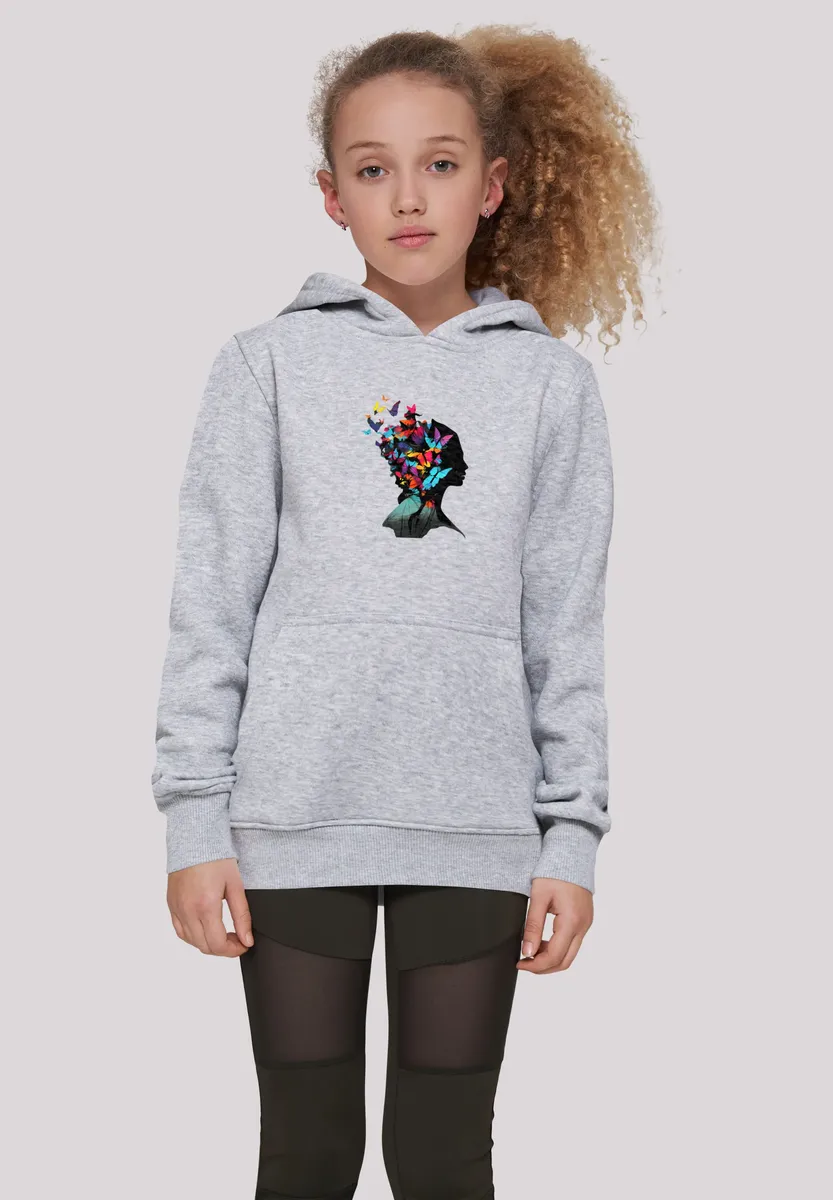 

Толстовка F4NT4STIC "Butterfly Silhouette HOODIE UNISEX", принт, серый