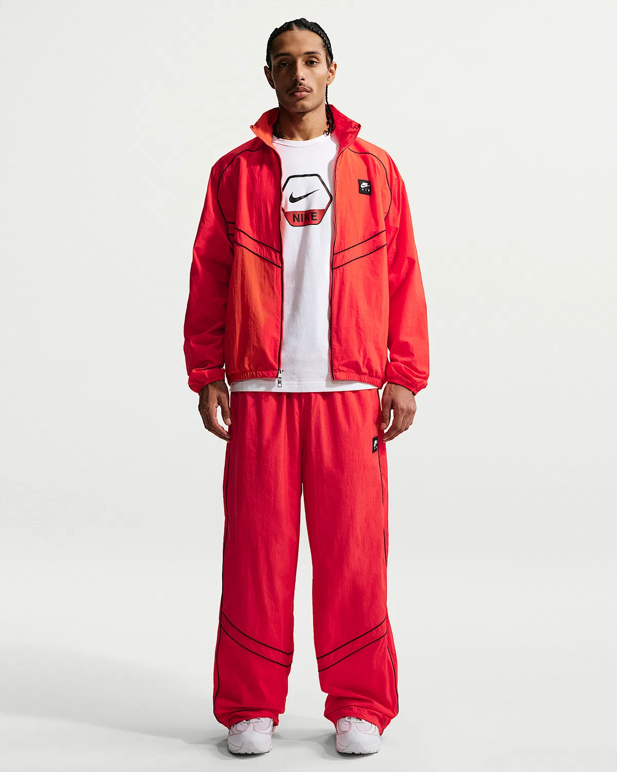 Мужская ветровка Windrunner Nike Air, Light Crimson — фото 4