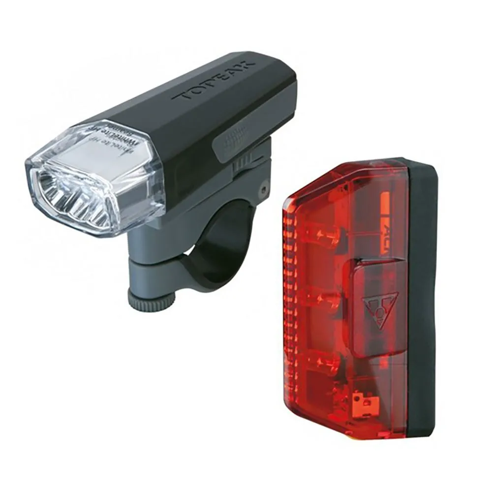 

Комплект велосипедных фонарей Topeak High Lite Combo Aero, серебряный