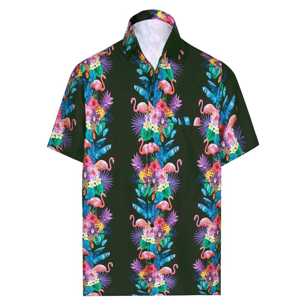 

Рубашка Happy Bay Flocking at night hawaiian, разноцветный
