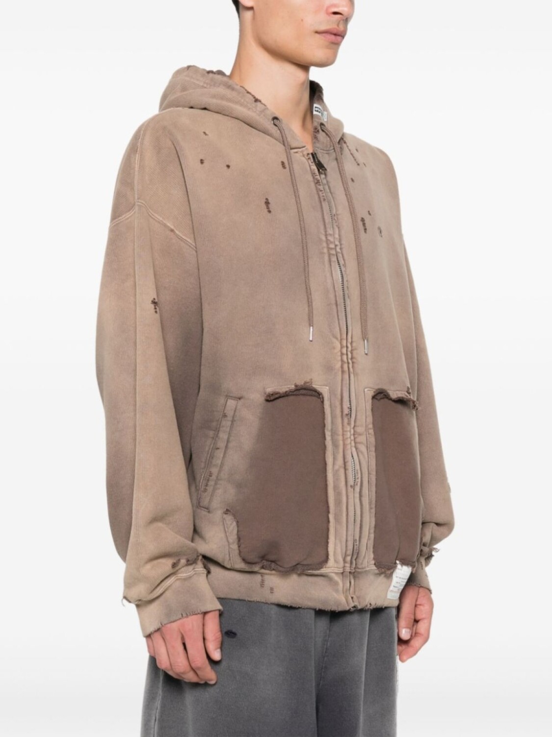 

Maison Mihara Yasuhiro толстовка Maison MIHARA YASUHIRO Sun Faded, коричневый