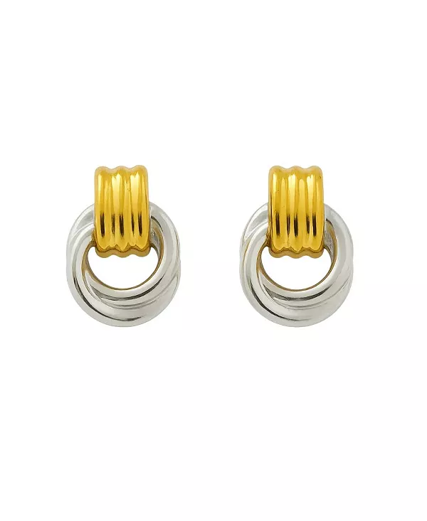 

Двухцветные серьги Luna link из смешанного металла Hollywood Sensation, gold