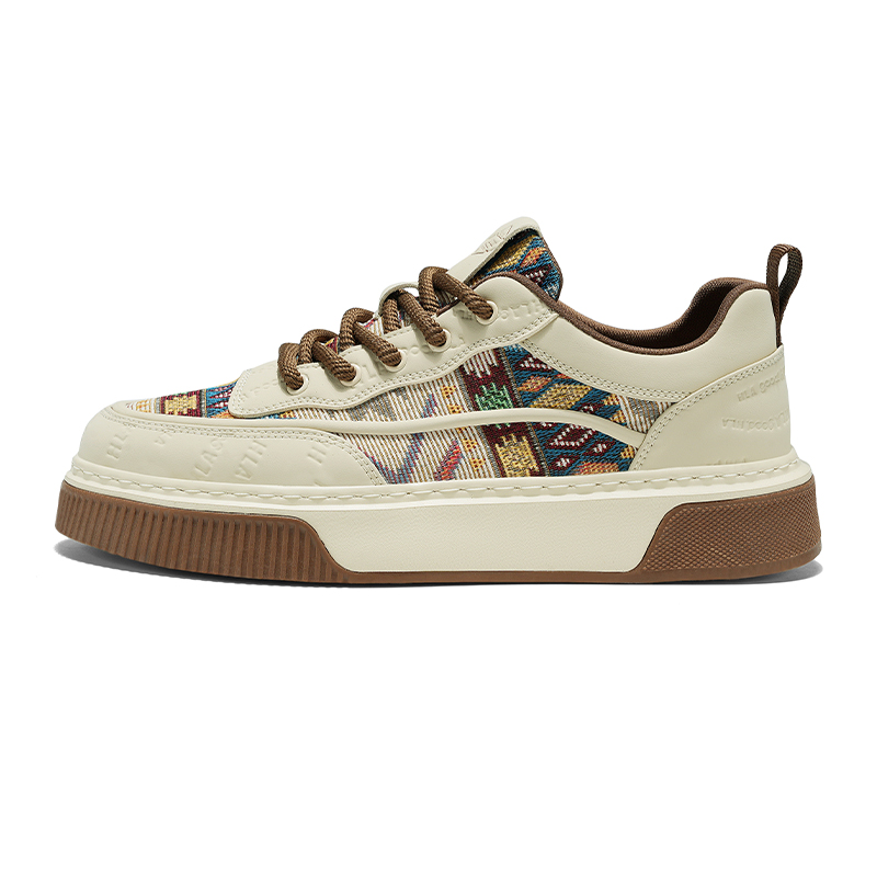 

HLA Кроссовки для скейтбординга мужские Low top White Blue, Beige Brown