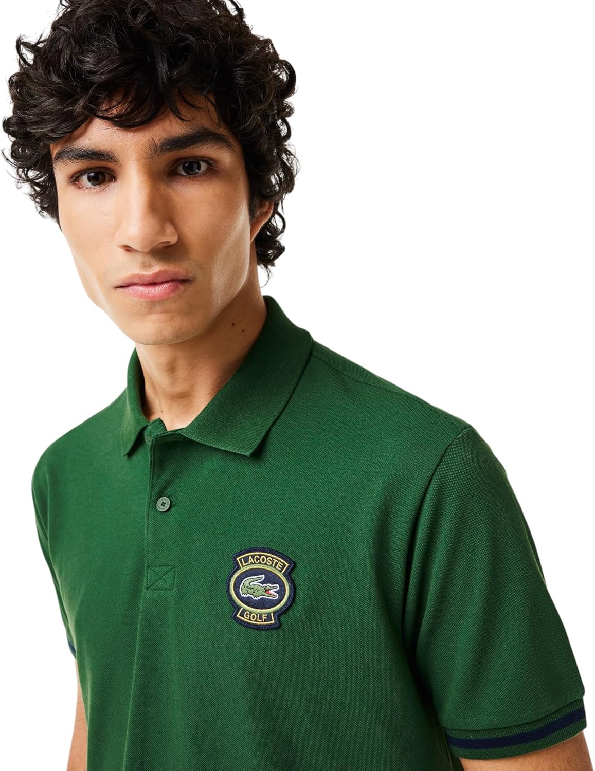 Lacoste мужская спортивная классическая футболка поло с UV-защитой для гольфа, Green — фото 2