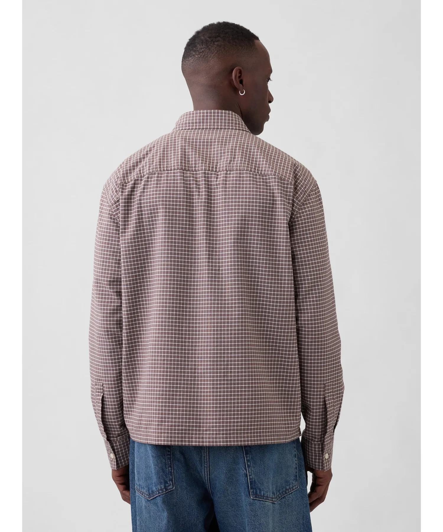 Мужская рубашка Oxford Boxsey Fit Gap оливковая — фото 4