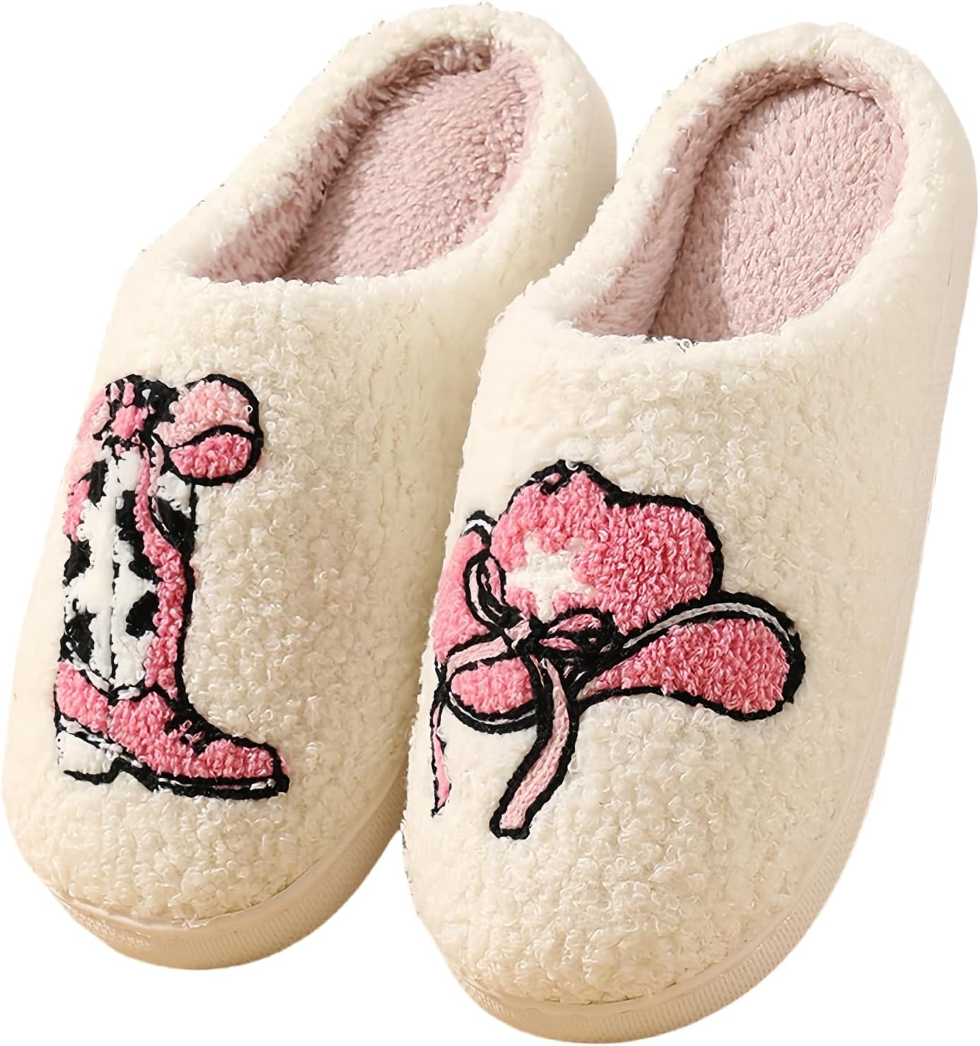 

GEBUFAW Пушистые тапочки с вишнями и клубникой, уютные домашние тапочки для женщин и мужчин, милые фруктовые домашние тапочки, подарок, Boot