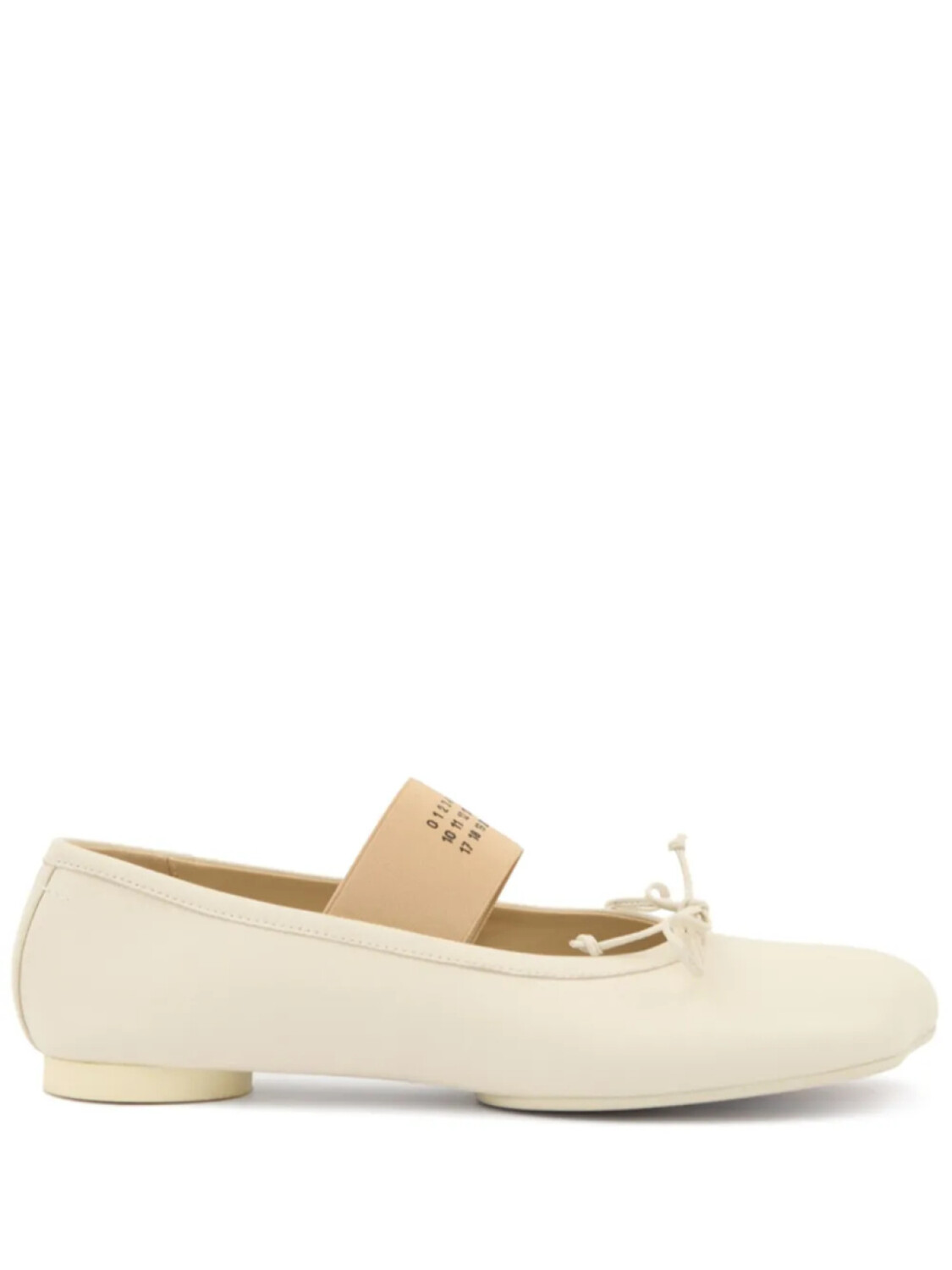 MM6 Maison Margiela балетки Anatomic, нейтральный