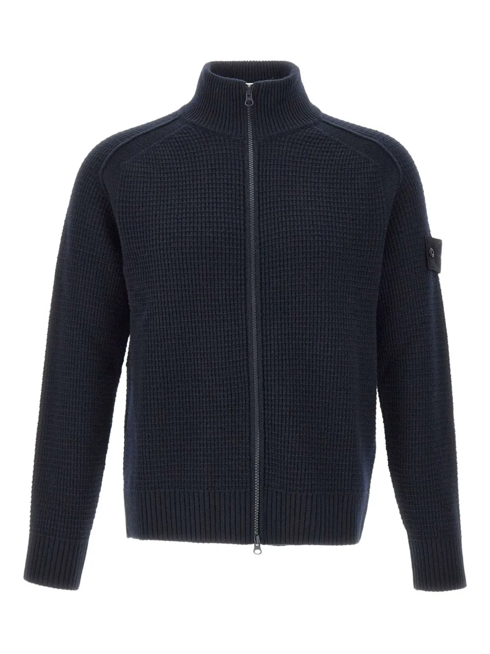 

Кардиган на молнии из текстурированной ткани Stone Island, синий