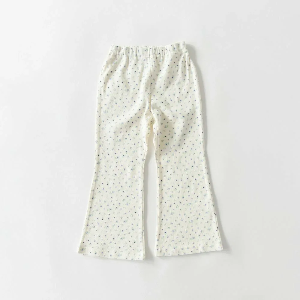 Рубчатые брюки-клеш Branshes, 91: Off-white_small floral pattern