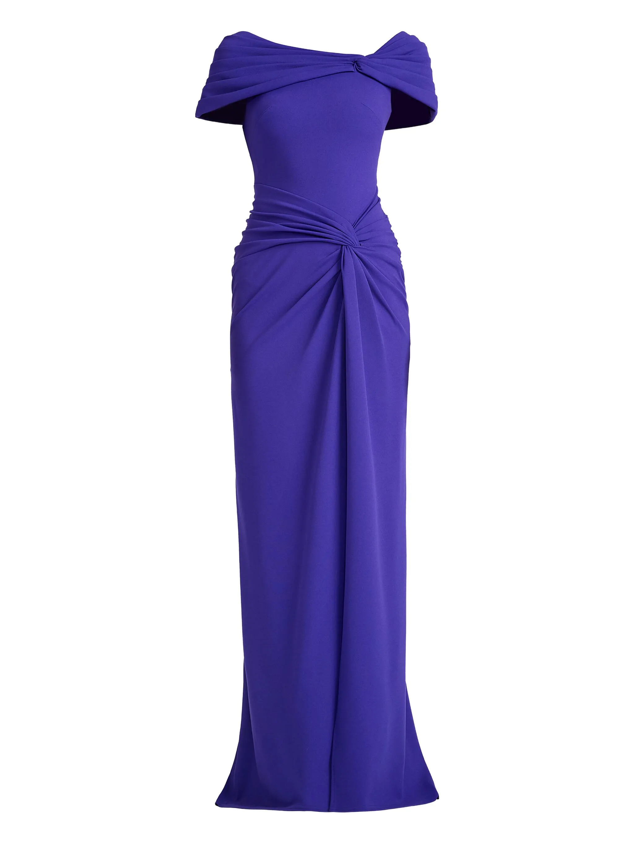 

Платье макси с драпировкой Tadashi Shoji, фиолетовый