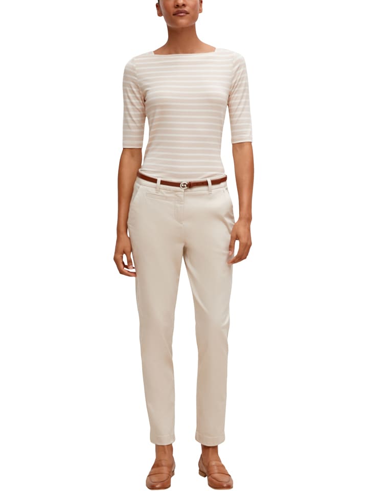 

Comma Футболка бежевого цвета, Бежевый, Comma Футболка бежевого цвета