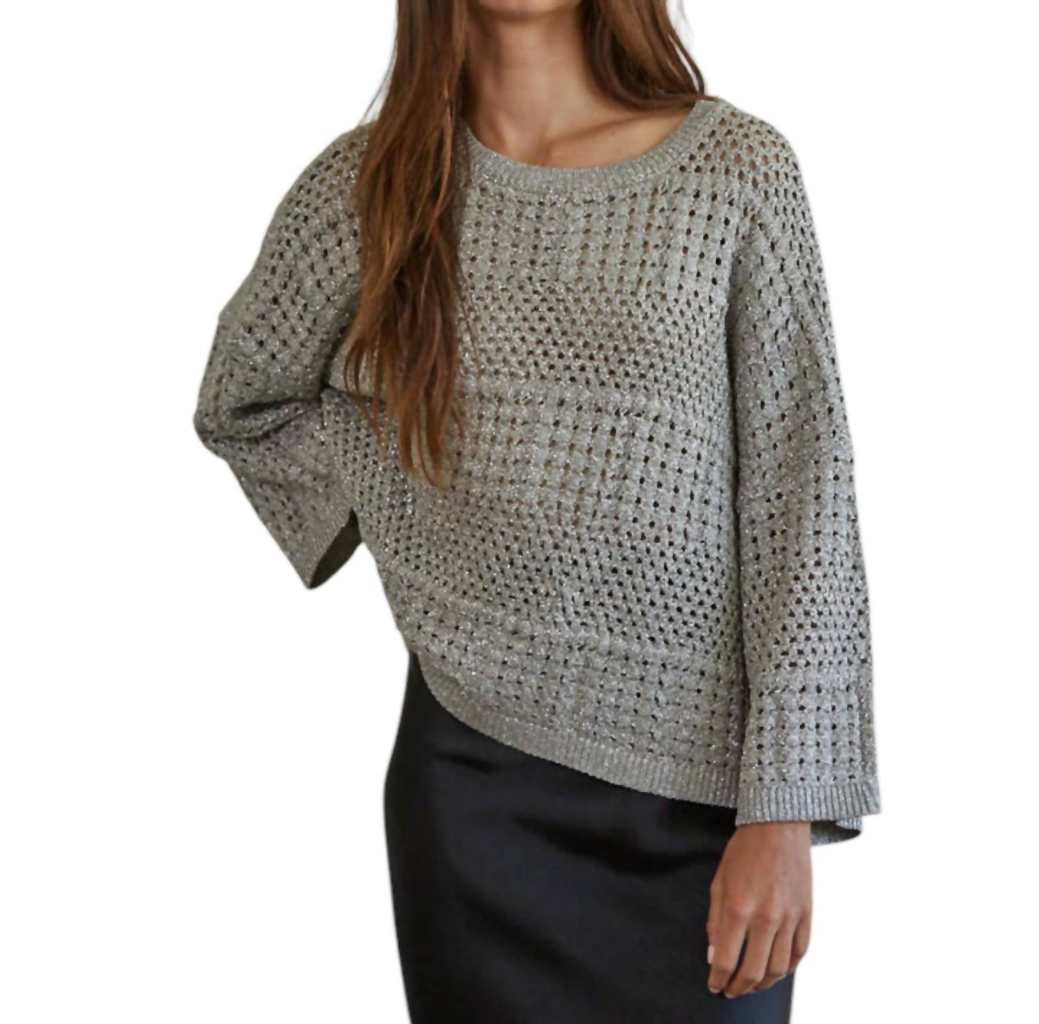 

Топ Maye Crochet в сером цвете By Together, серый