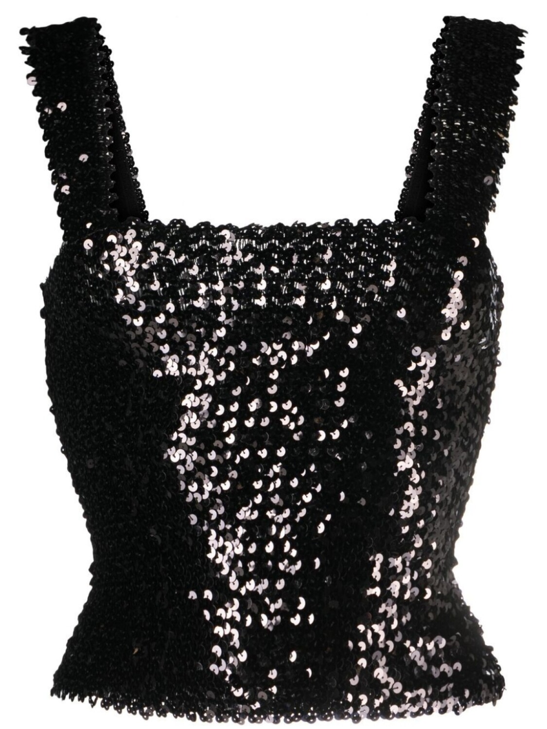 

Топ с пайетками Saint Laurent, черный