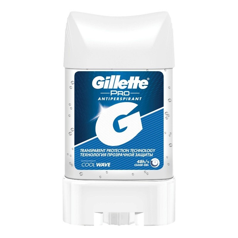 

Gillette, Гель-дезодорант-антиперспирант Cool Wave, 70 мл
