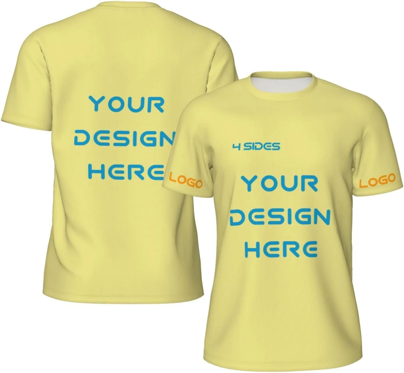 

Футболка Custom с логотипом и текстом на 4 сторонах