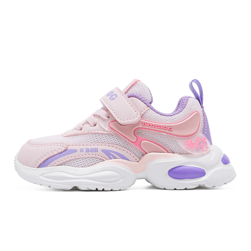 

Дышащая детская обувь Anti Kick Lifestyle для детей BOBDOG, Soft Pink/Lotus Purple