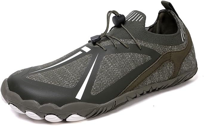 

Мужские трекинговые босоножки с открытым носком, дышащие кроссовки для трейл-раннинга, велоспорта, кемпинга, легкие прогулочные кроссовки для путешествий, нескользящие, удобные с поддержкой свода стопы Qacksv, зеленый