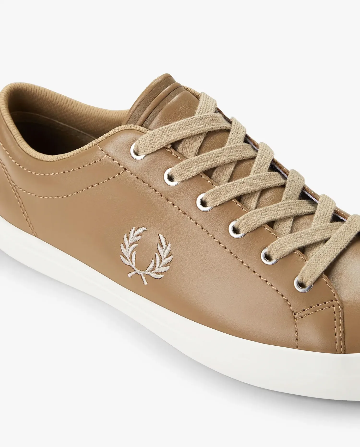 Мужские спортивные кроссовки Baseline с логотипом и шнурками Fred Perry, Camel — фото 2