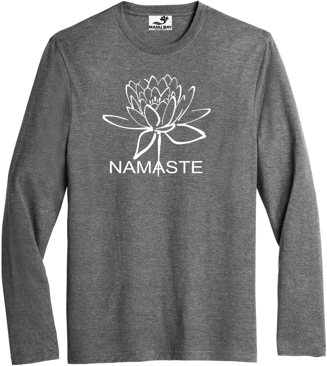 

Мужская футболка с длинным рукавом Namaste Lotus Flower, Moisture-Wicking, Triblend Yoga Clothing For You