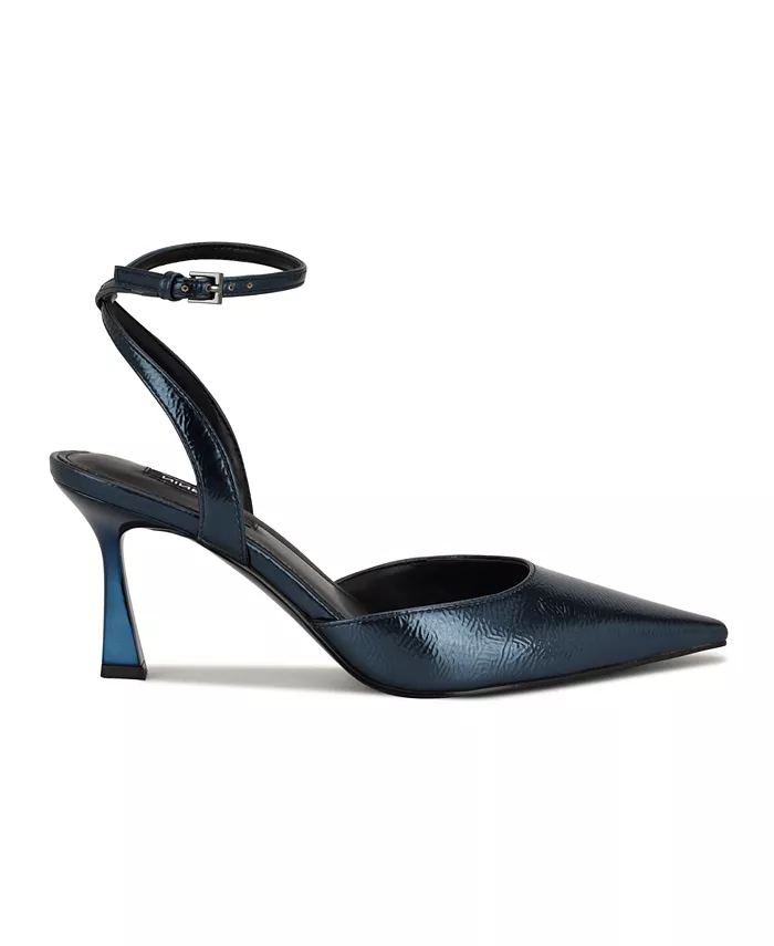 Женские туфли-лодочки Kellie с острым носком и коническим каблуком Nine West, синий — фото 2
