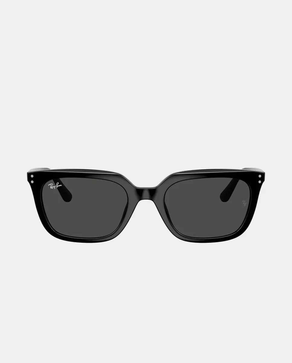 

Солнцезащитные очки унисекс квадратной формы в серой оправе Ray-Ban, черный