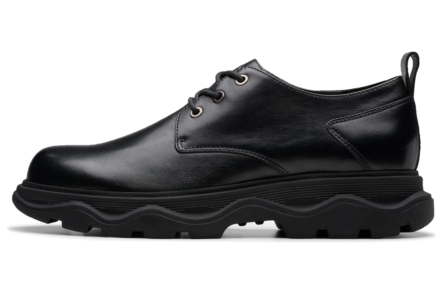 Clarks Мужские повседневные туфли из коровьей кожи черные