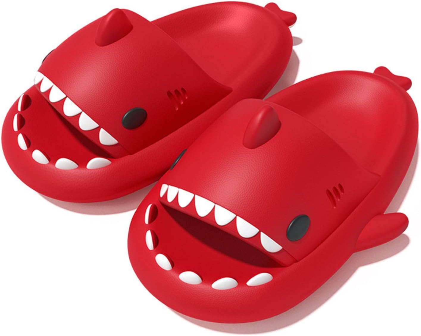 

Сланцы Zureto Shark унисекс - милые радужные облачные акулы для женщин и мужчин взрослых, красный